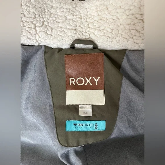 Roxy Ellie Hooded Waterproof Puffer Jacket Sz Small (no fur included) - Picture 4 of 8